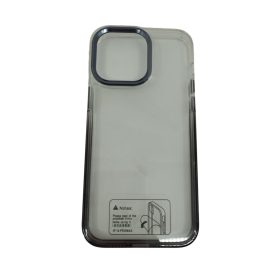   iPhone 14 Pro Max (6.7") hátlap tok, TPU tok, fekete-átlátszó színátmenetes