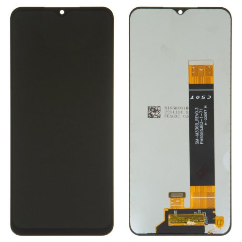 Samsung Galaxy A13 4G /M23 / M33 fekete LCD+érintőpanel, SM-A135, SM-A137, SM-M236, SM-M336B