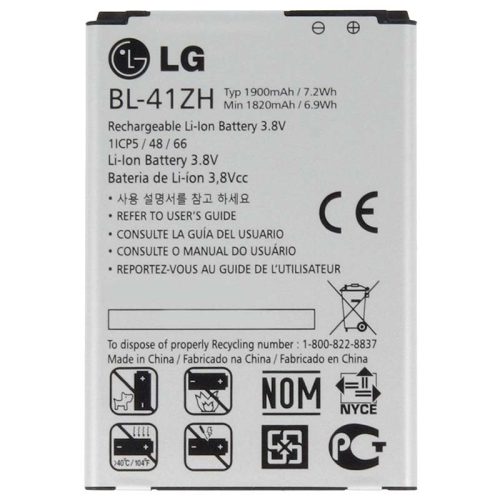 LG BL-41ZH L Fino / Leon gyári akkumulátor 1900mAh