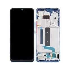   Xiaomi Mi 10 Lite LCD + érintőpanel kerettel, gyári, kék (Atlantic blue)
