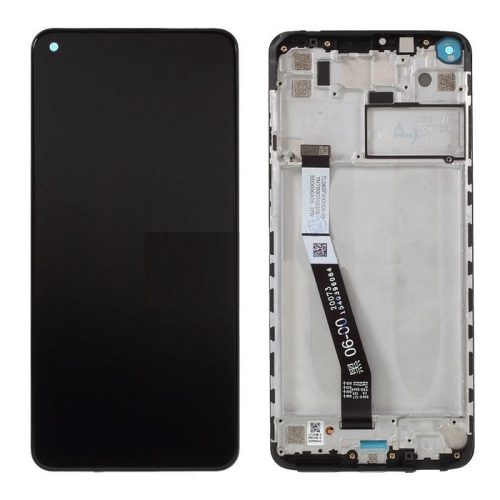 Xiaomi Redmi Note 9 4G / Redmi 10X 4G LCD + érintőpanel kerettel, fekete