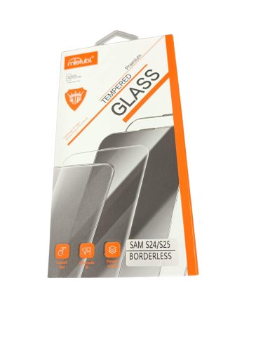 Samsung Galaxy S24 / S25 előlapi üvegfólia, HD edzett, 0.25mm, 9H, ujjlenyomatolvasó barát, SM-S921, SM-S931, Mletubl Borderless
