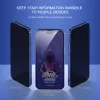 Samsung Galaxy A15 előlapi üvegfólia, HD edzett, hajlított, fekete keret, Full Glue, betekintés védelem, SM-A155, SM-A156, Mletubl Privacy