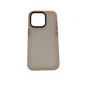   iPhone 14 Pro (6.1") hátlap tok, TPU / műanyag tok, rózsaszín/áttetsző