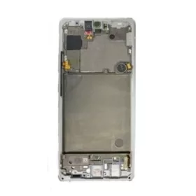   Samsung Galaxy A71 5G LCD + érintőpanel kerettel, ezüst, gyári, SM-A716