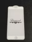 iPhone 7 Plus / 8 Plus (5,5") előlapi üvegfólia, 3D, fehér-kék, Diamond