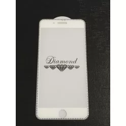   iPhone 7 Plus / 8 Plus (5,5") előlapi üvegfólia, 3D, fehér-kék, Diamond