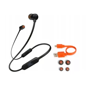   Stereo bluetooth headset, nyakpántos kialakítás, fekete, JBLC16BT (csomagolás nélküli)