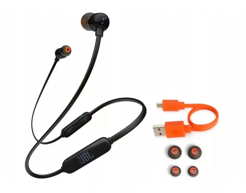 Stereo bluetooth headset, nyakpántos kialakítás, fekete, JBLC16BT (csomagolás nélküli)