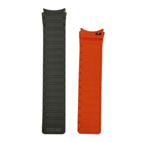  Colmi okosóra szíj, szilikon, mágneses, szürke-narancssárga, 20mm, Magnetic Silicone Strap