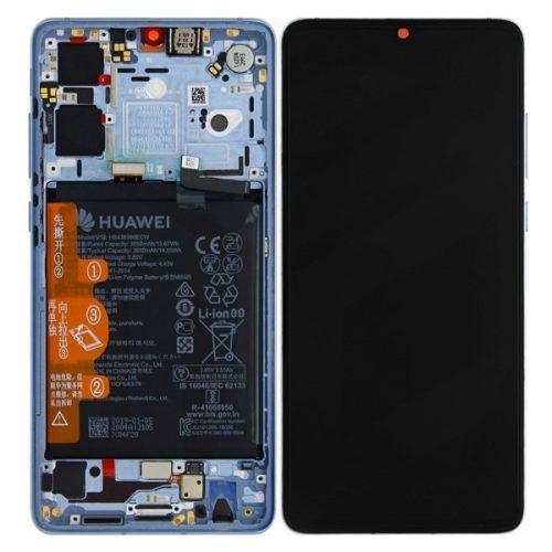 Huawei P30 breathing crystal gyári LCD + érintőpanel kerettel