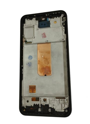 Samsung Galaxy A54 LCD + érintőpanel kerettel, OLED, fekete, SM-A546