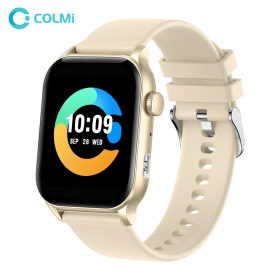   Colmi P78 okosóra szilikon szíjjal, 1,952" AMOLED kijelző, zseblámpa, IP67 vízállóság, arany