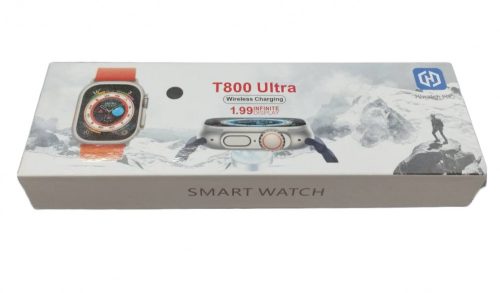 T800 Ultra okosóra, szilikon szíj, hívás fogadás, ezüst, 49mm (Bontott)