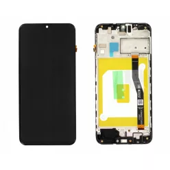  Samsung Galaxy M20 LCD + érintőpanel kerettel, fekete, gyári, SM-M205