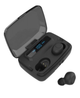 S8 stereo bluetooth headset vezeték nélküli töltőtokkal kijelzővel