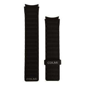   Colmi okosóra szíj, szilikon, mágneses, fekete, 20mm, Magnetic Silicone Strap