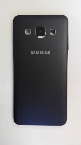 Samsung A300 Galaxy A3 fekete készülék hátlap (keret)