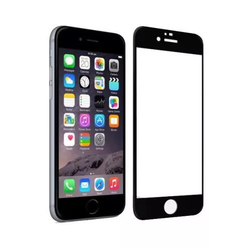 TiPX iPhone 6 6S (4,7") fekete prémium 0,3mm előlapi üvegfólia