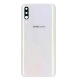   Samsung Galaxy A50 gyári készülék hátlap, bontott, kamera lencsével, fehér, SM-A505