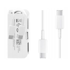   Samsung Type-C - Type-C gyorstöltő adatkábel, gyári, fehér, 1M, 3A, EP-DG980BWE (CSOMAGOLÁS NÉLKÜLI)