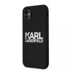 Karl Lagerfeld iPhone 11 (6,1") fehér logos fekete hátlap tok