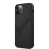 GUESS Saffiano Vintage Script iPhone 12/12 Pro (6,1") fekete hátlap tok