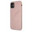 GUESS Saffiano Vintage Script iPhone 12/12 Pro (6,1") rose gold hátlap tok