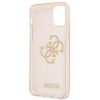 GUESS TPU Big 4G iPhone 12/12 Pro (6,1") rosegold csillámos hátlap tok