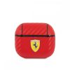 Ferrari Airpods 3 piros carbon mintás szilikon tok