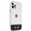 BMW M "Horizontal Tricolor" IPHONE 11 (6,1") átlátszó hátlap tok 3 színű mintával