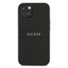 GUESS 4G Leather Saffiano iPhone 13 (6,1") fekete hátlap tok