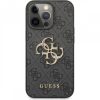 GUESS Metal Logo iPhone 13 Pro (6,1") fekete hátlap tok