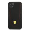 Ferrari "FEHCP13MRGOK" iPhone 13 (6,1") fekete hátlap tok piros csíkkal