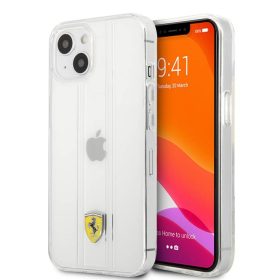   Ferrari "3D Stripes" iPhone 13 Pro (6,1") átlátszó hátlap tok