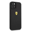 Ferrari Liquid Silicone Metal Logo iPhone 13 (6,1") fekete hátlap tok