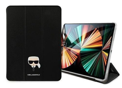 Karl Lagerfeld Head Saffiano (KLFC12OKHK) iPad Pro (12.9") 2020 / 2021 fekete könyvtok