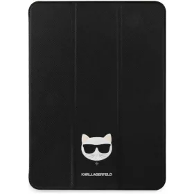   iPad Pro (12.9") tablet könyvtok, fekete, Karl Lagerfeld Choupette Head Saffiano (KLFC12OCHK)