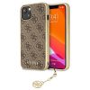 GUESS Charms iPhone 13 Mini (5,4") barna hátlap tok