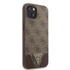 GUESS 4G Metal Logo iPhone 13 (6,1") barna hátlap tok