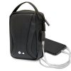Univerzális kézi táska, nylon / EKO bőr, fekete, BMW Carbon Travel