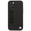 iPhone 14 (6,1") hátlap tok, bőr, fekete, BMW, BMHCP14SSLLBK