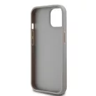 iPhone 15 Pro (6.1") hátlap tok, PU / PU bőr, mintás, szürke, DKNY PU Leather Repeat Pattern Tonal Stripe