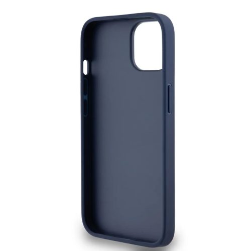 iPhone 15 Pro (6.1") hátlap tok, PU / PU bőr, mintás, kék, DKNY PU Leather Repeat Pattern Tonal Stripe