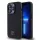 iPhone 15 Pro Max (6.7") hátlap tok, PU / PU bőr, magsafe, fekete, DKNY PU Leather Stack Logo Magsafe