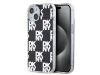 iPhone 15 Pro (6.1") hátlap tok, PC / TPU, mintás, fekete, DKNY PC/TPU Checkered Pattern