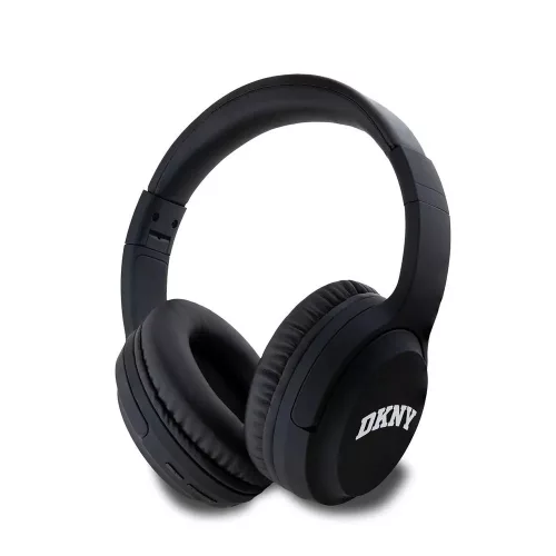 DKNY PU Leather Arch Logo vezeték nélküli fejhallgató, BT5.3, fekete, DKBH3DNYAK