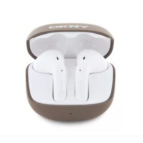   DKNY Satiny Finish stereo bluetooth headset vezeték nélküli töltőtokkal, TWS, barna, DKTWST6AEHLW
