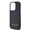 iPhone 16 Pro Max (6.9") hátlap tok, PU, fekete, Karl Lagerfeld Grained PU Hotel RSG