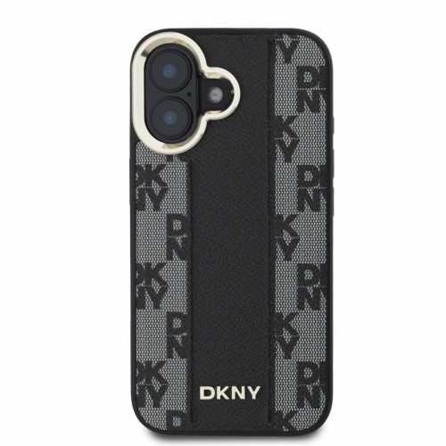 iPhone 16 (6.1") hátlap tok, PU, magsafe, mintás, DKNY Checkered Pattern Magsafe